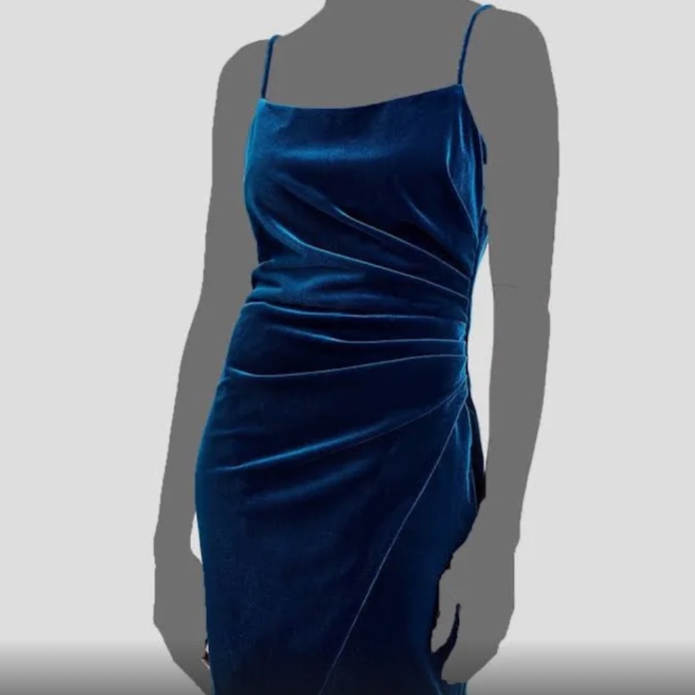 Aqua Velvet Dress Bloomingdales Exclusive- 0